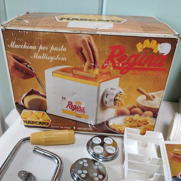 Marcato Atlas Regina Pasta Maker Makes 5 Pasta Shapes- Made In Italy 1993 - Picture 1 of 12